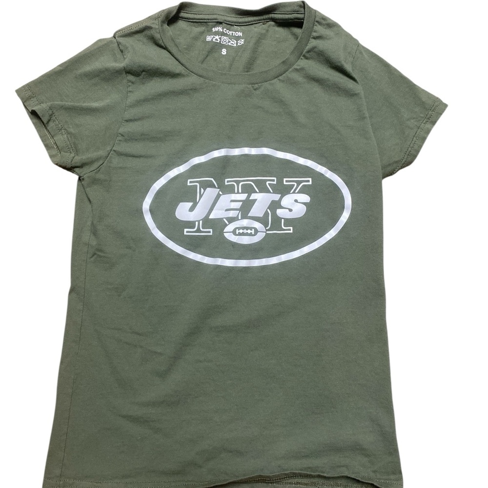 Jets Olive Green Short Sleeve Anderson (#11) Tee
